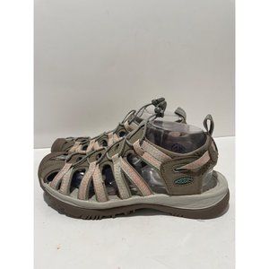 KEEN WHISPER WOMEN'S SPORT SANDALS BUNGEE TAUPE SIZE 10
